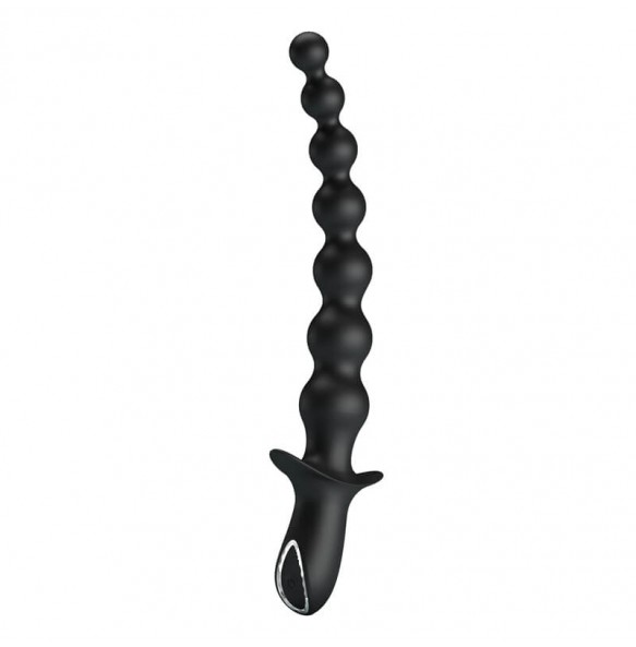 Pretty Love - RIGDON Anal Bead Massager (Chargeable - Black)